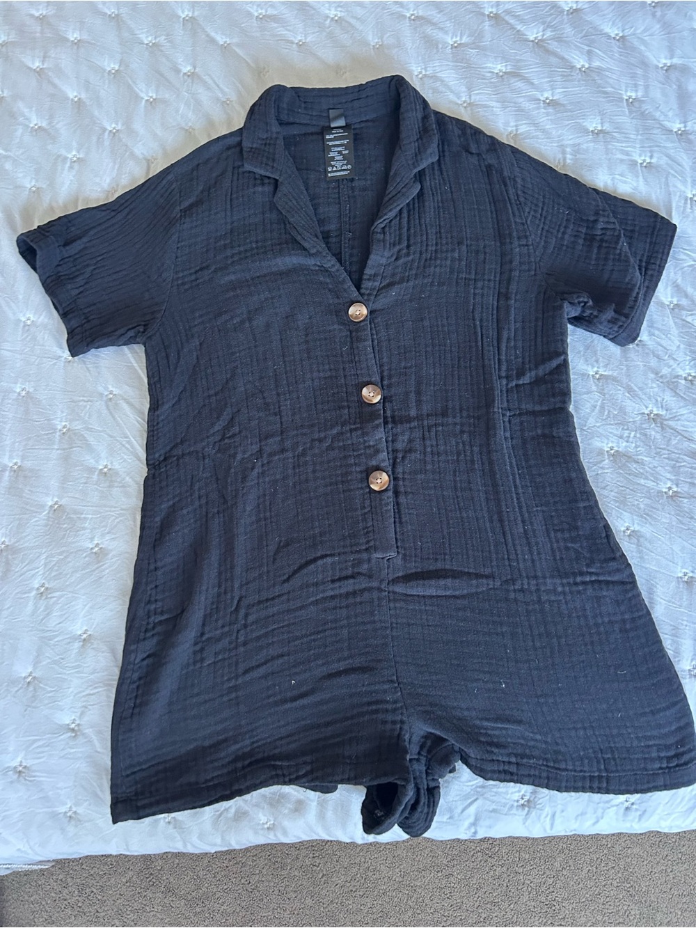 Volcom Women’s Black Gauze Playsuit/ Romper in Small